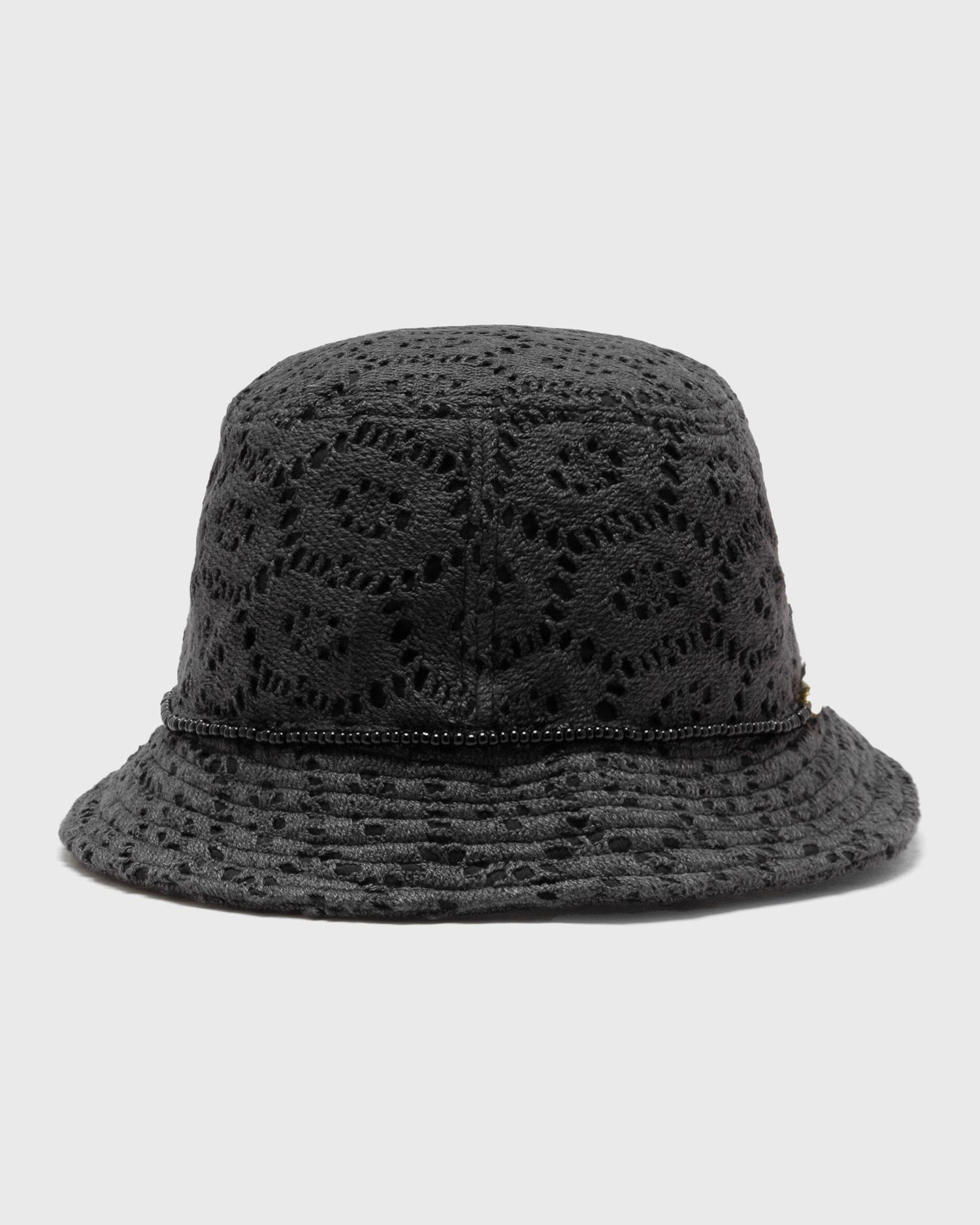 Hat Honor The Gift Friendship Crochet Bucket Hat with 'Honor' Bead Detail Sort | HTG250272-BLACK, 1