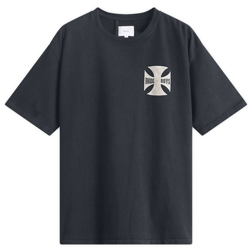 T-shirt Rhude Rhude Boys T-Shirt, Size Large Mørkeblå | RHPF25TT07012-0027