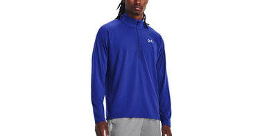 T-shirt Under Armour Streaker Half Zip Mørkeblå | 1361474-401, 1