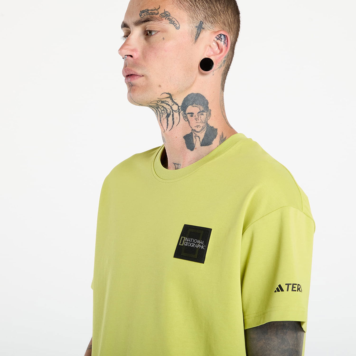 T-shirt adidas Performance Terrex National Geographic Graphic Short Sleeve T-Shirt Grøn | KC2351, 1