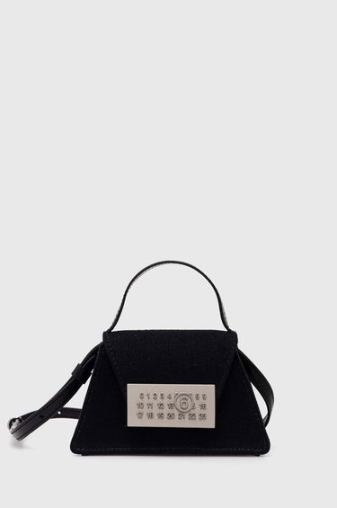 Håndtaske Maison Margiela MM6 Black Triangle Shoulder Bag Sort | SB5ZI0006.P6642, 0