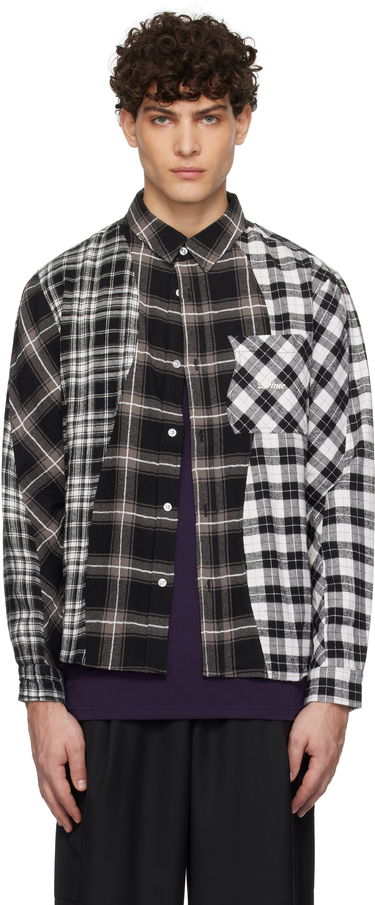 Skjorte Dime Triple Plaid Shirt Sort | DIMEHO249BLK, 4