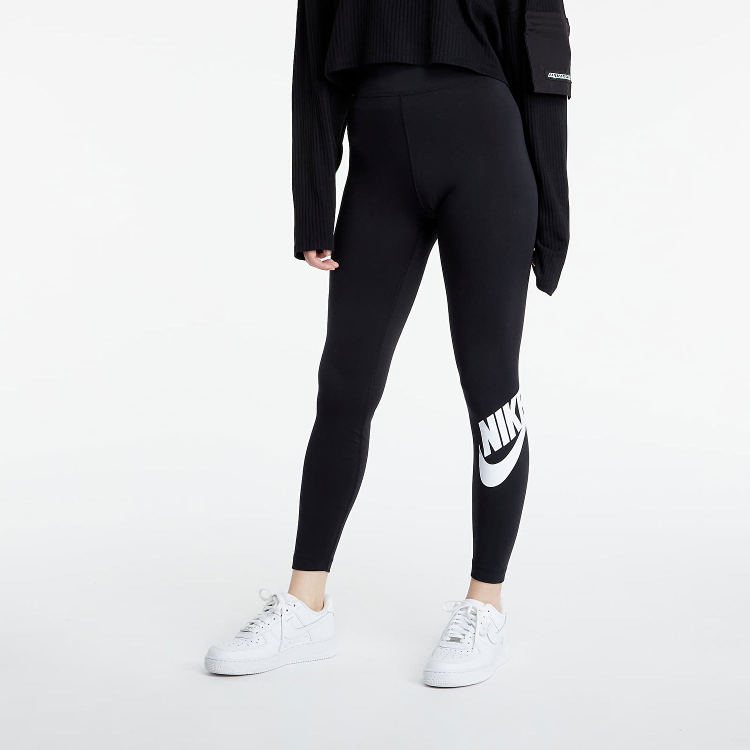 Leggings Nike Sportswear Essential High-Rise Leggings Sort | CZ8528-010, 0