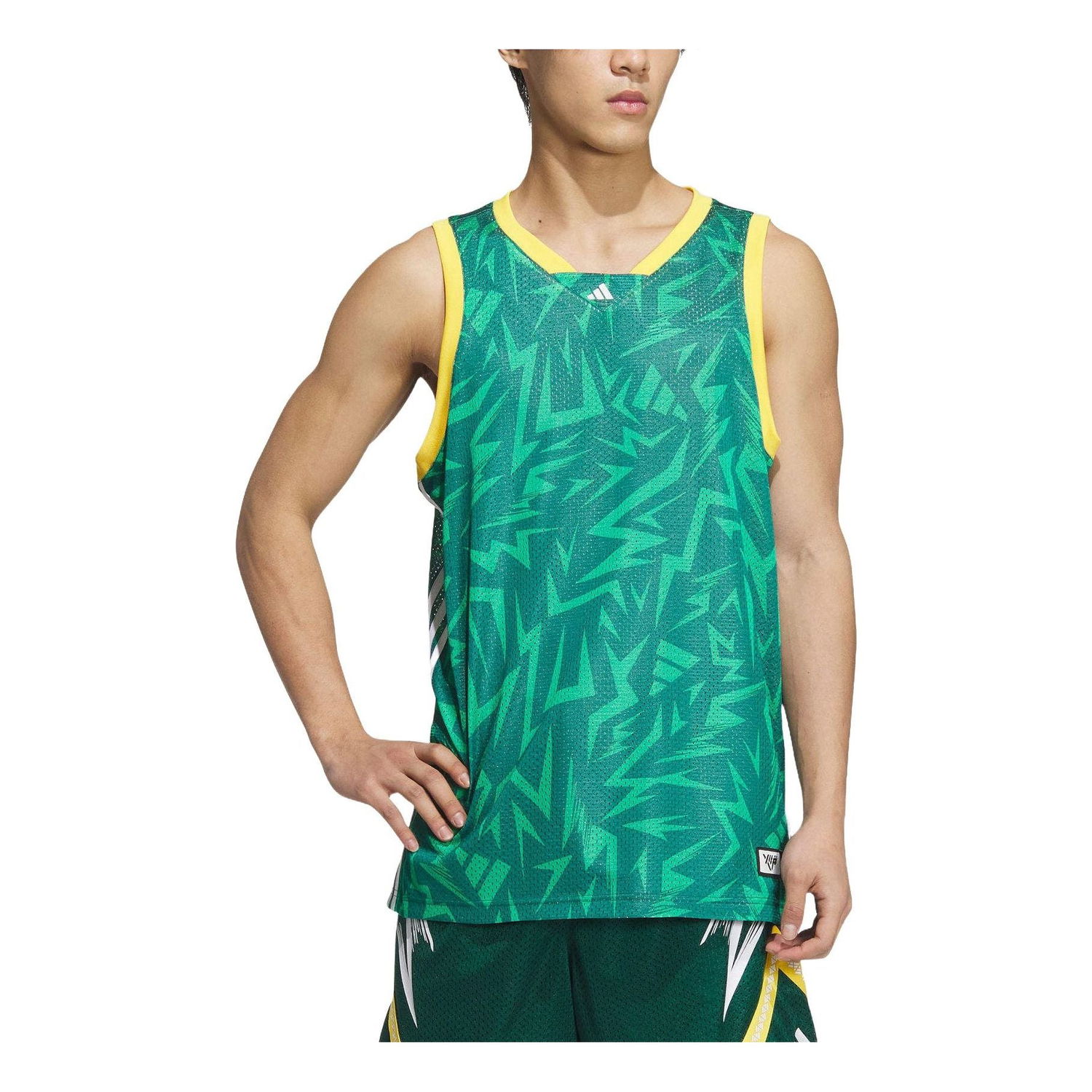 Tanktop adidas Originals Basketball Graphic Print Tank Top Grøn | JC6794, 0