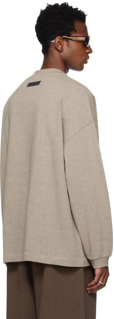 T-shirt Fear of God Core Collection Heavy L/S Tee Heather Grey Grå | 125SU242011F, 2