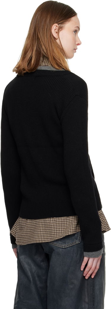 Sweater Andersson Bell Button Slim Knit Cardigan Sort | atb1383w, 2