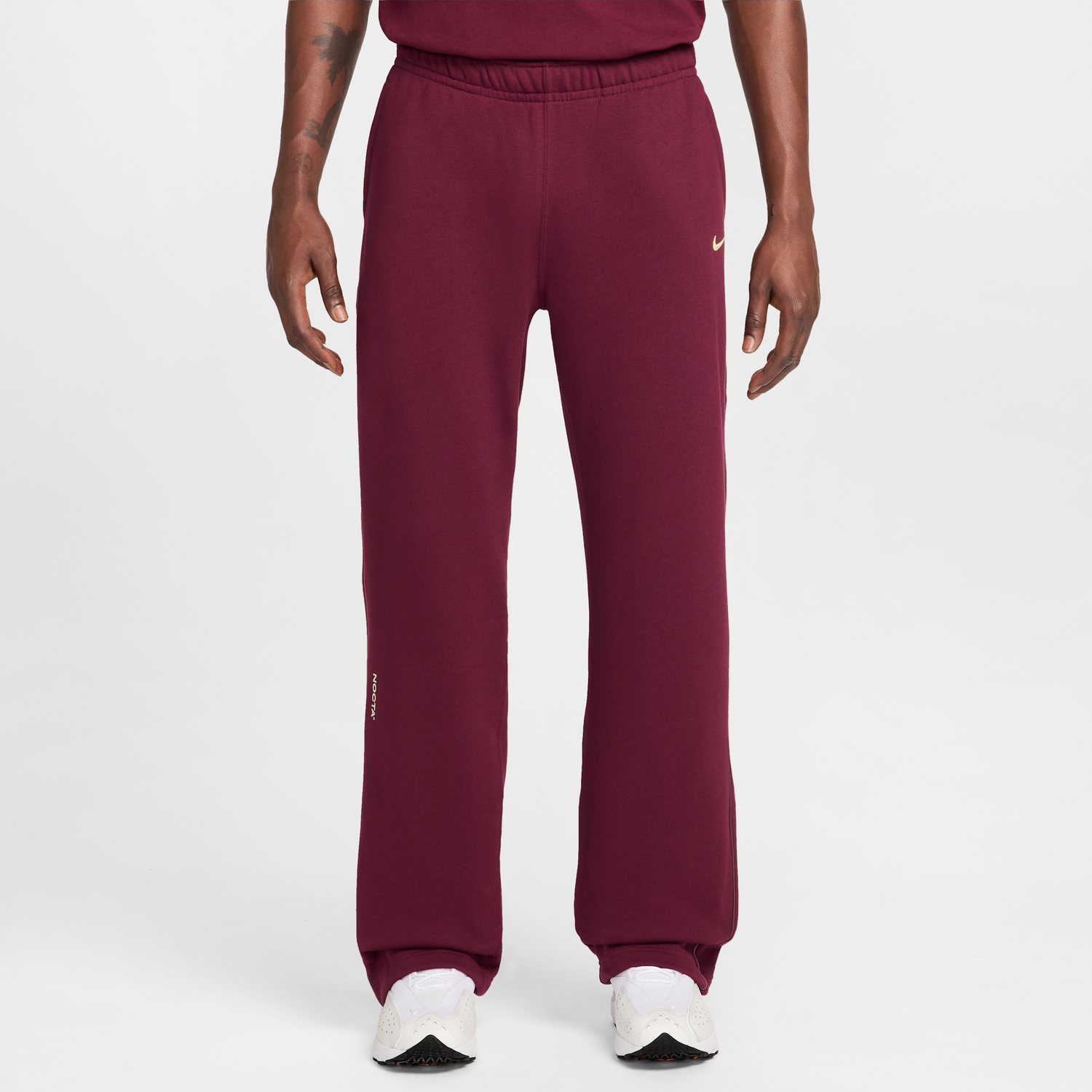 Joggingbukser Nike NOCTA Fleece CS Cuffless Pants Bourgogne | FZ4675-638, 1