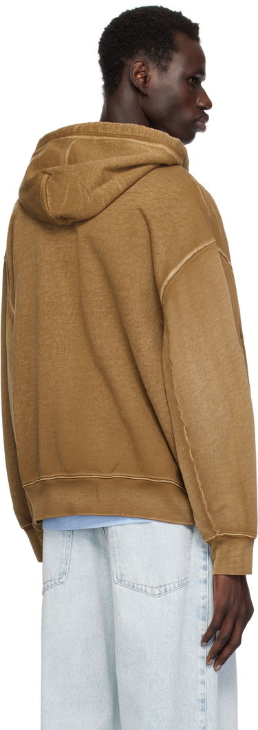 Sweatshirt Eckhaus Latta Eckhaus Latta Zip-Up Hoodie Brun | 1103-EL-PS25-B - BISON, 2