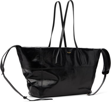 Mulepose Balmain Track Zip Shiny Calfskin Tote Sort | FM1FI271LBFO, 1