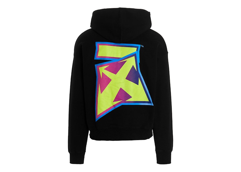 Sweatshirt Off-White Arrows Oversized Hoodie Sort | OMBB085F22FLE0041070