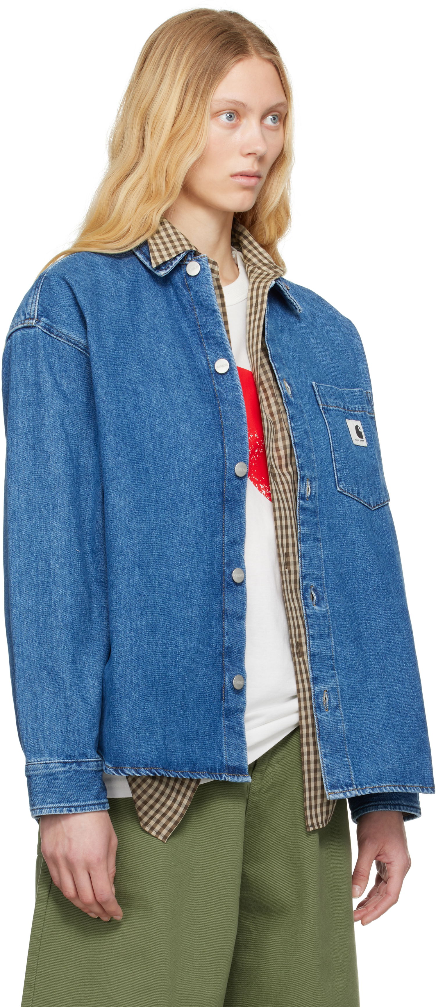Skjorte Carhartt WIP Work In Progress Alta Denim Shirt Blå | I033344 0106, 1