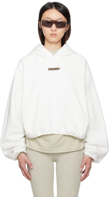 Sweatshirt Fear of God ESSENTIALS Modern Fit Hoodie Hvid | 192SP257754FW, 0