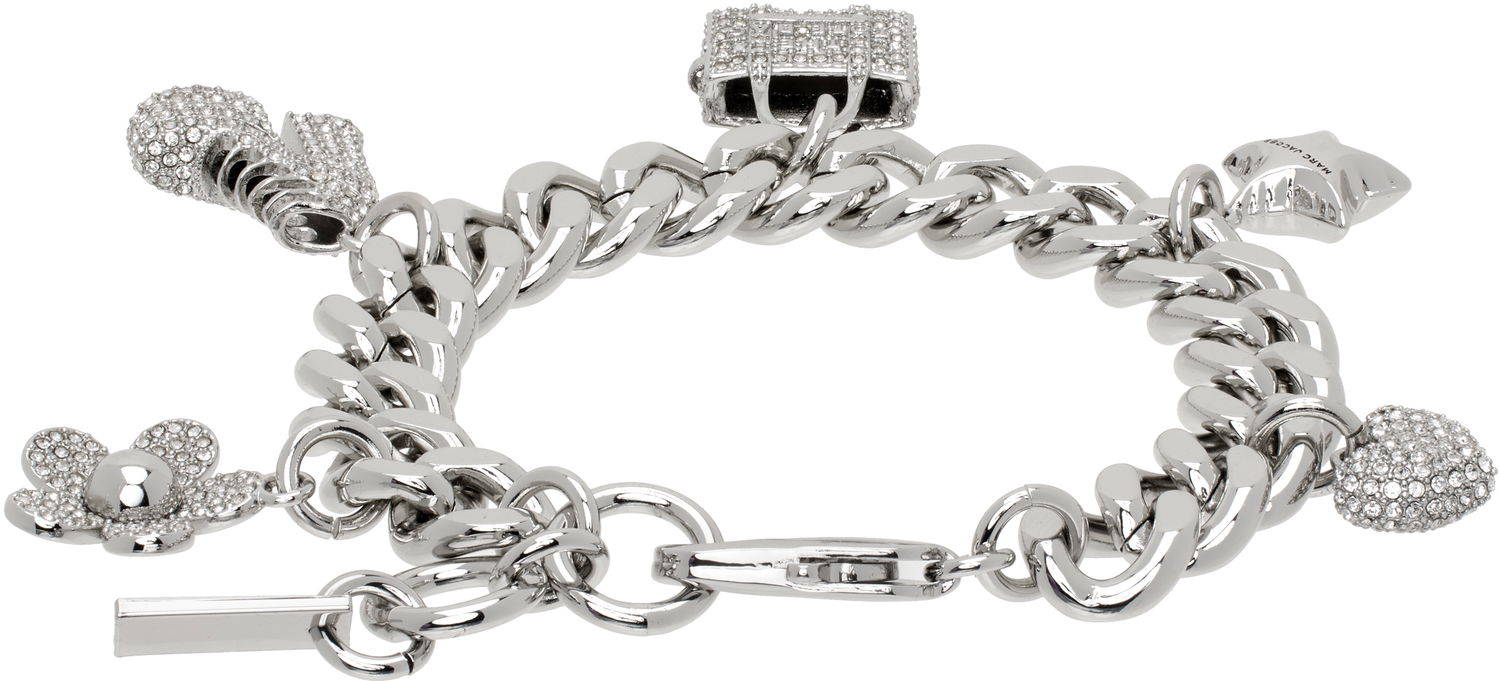 Armbånd Marc Jacobs Marc Jacobs The Pave Mini Icon Charm Bracelet Metalisk | 2R3JBR001J81, 1