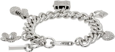 Armbånd Marc Jacobs Marc Jacobs The Pave Mini Icon Charm Bracelet Metalisk | 2R3JBR001J81, 1