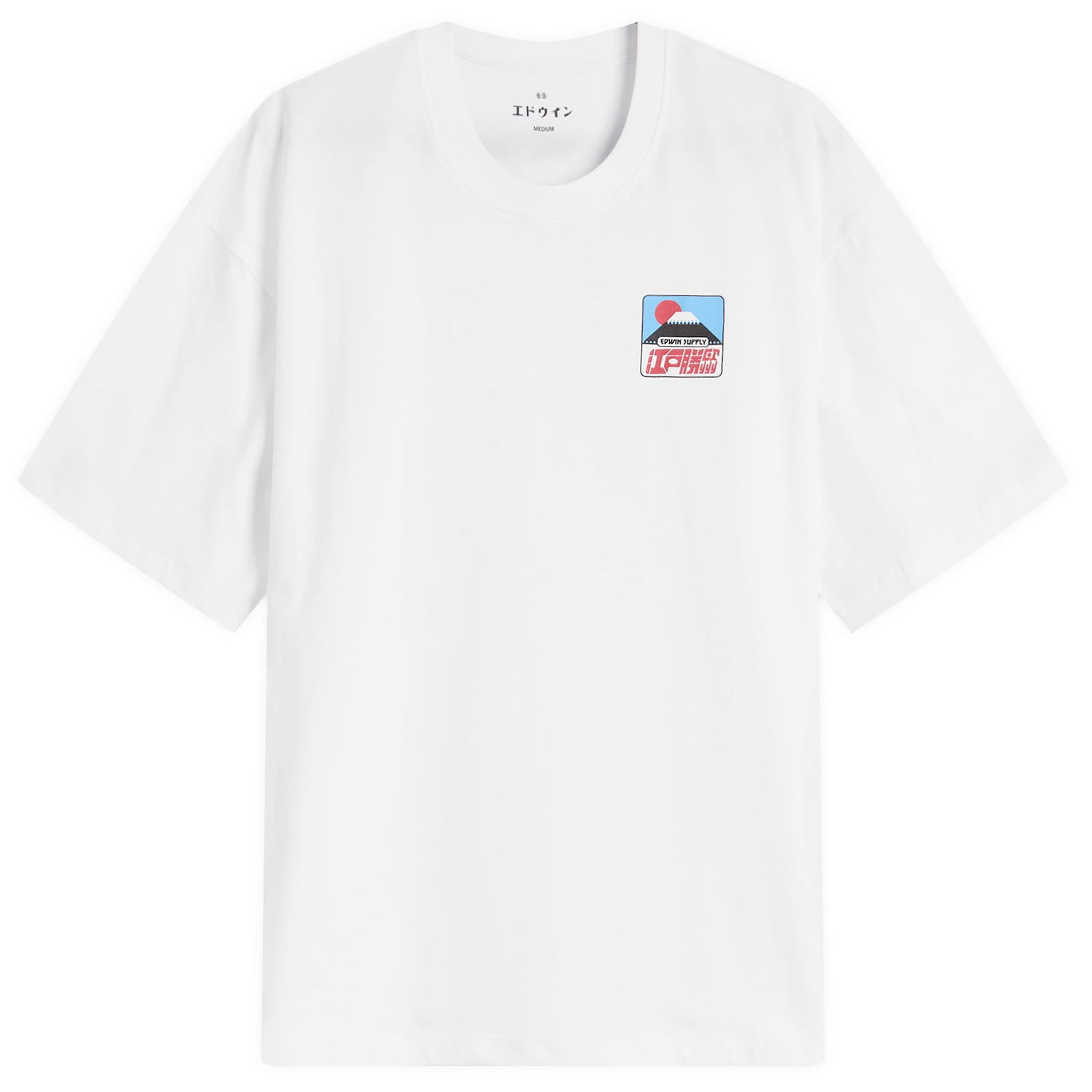 T-shirt EDWIN Edwin Sunset On Fuji San Graphic T-Shirt, Large Hvid | I035001-0200, 1