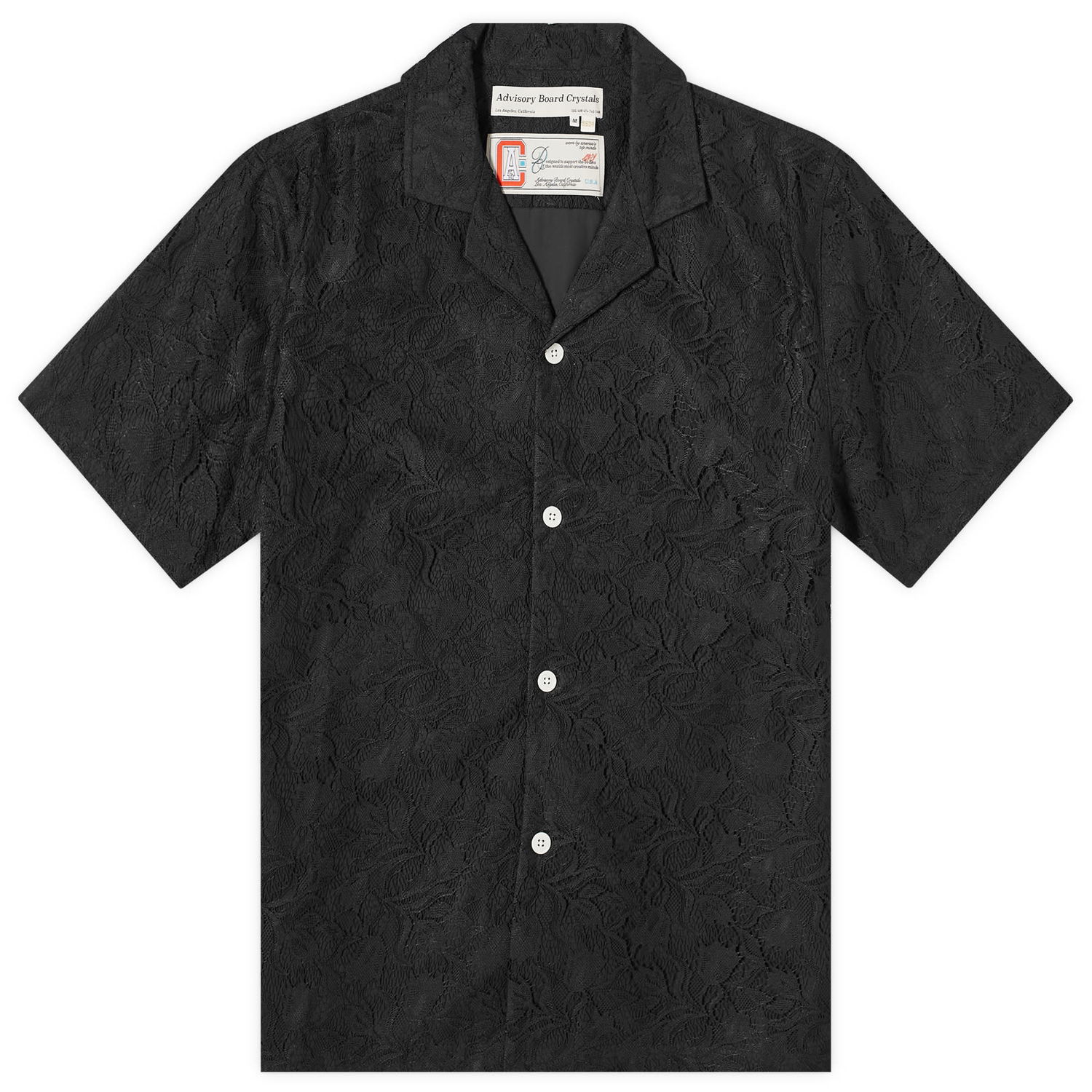Skjorte Advisory Board Crystals Pacifist Vacation Sort | ABC-SS24-T015R-BLK, 0