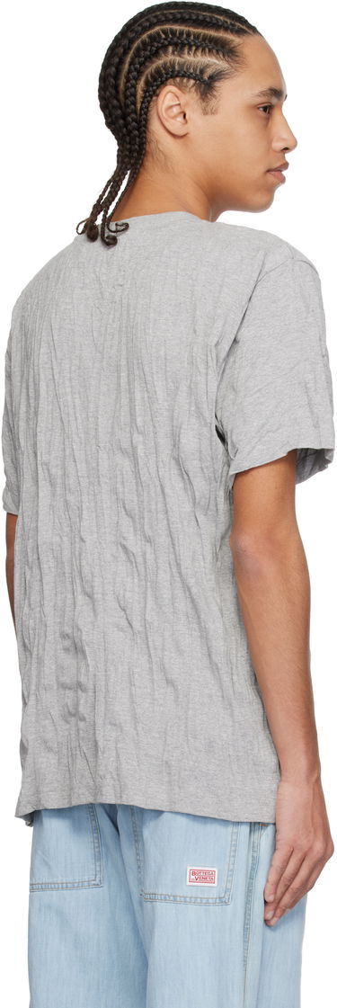 T-shirt Bottega Veneta Bottega Veneta Crushed Cotton Printed Jersey T-Shirt Grå | 833132V5K501367, 2