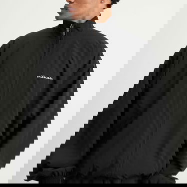 Træningsdragt Balenciaga Men's Stretch Poly Tracksuit Jacket, Size Large, Balenciaga Sort | 839090-TRO31-1000, 5