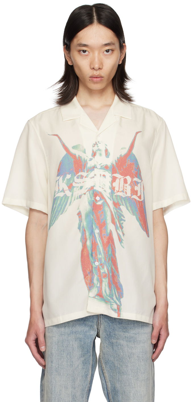 Skjorte Ksubi Angelik Resort Shirt Hvid | MPF24SH015