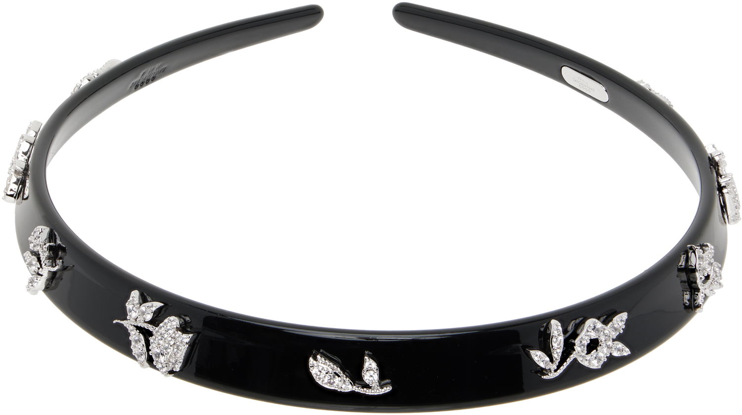 Stift SHUSHU/TONG SHUSHU/TONG YVMIN Edition Floral Gemstone Headband Sort | 25647SLV00NN, 0