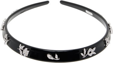 Stift SHUSHU/TONG SHUSHU/TONG YVMIN Edition Floral Gemstone Headband Sort | 25647SLV00NN, 0