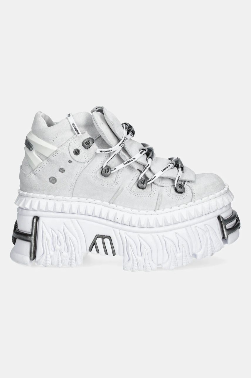 Sneakers og sko VETEMENTS New Rock Edition Fire Platform Hvid | UA66SN100W, 1