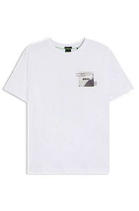 BOSS Relaxed-fit Tee with Reflective Accents