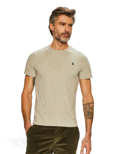 T-shirt Polo by Ralph Lauren Custom Fit Tee Grå | 710680785002