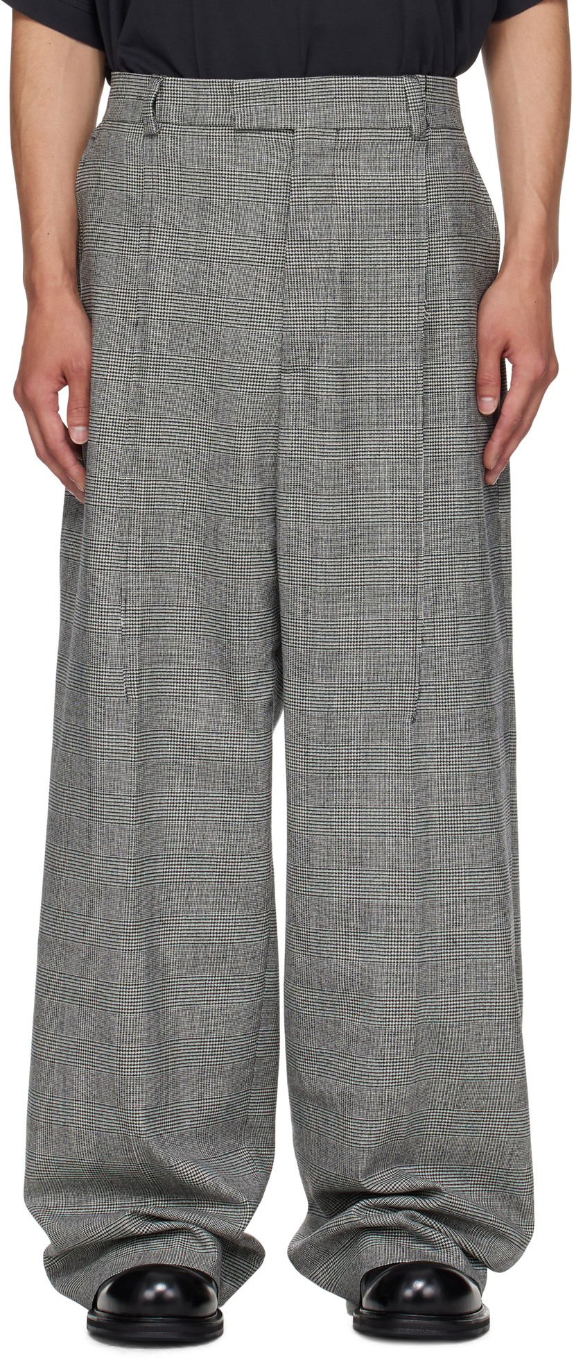 Bukser VETEMENTS VETEMENTS Cut Baggy Tailored Trousers Grå | UH76TP350GC