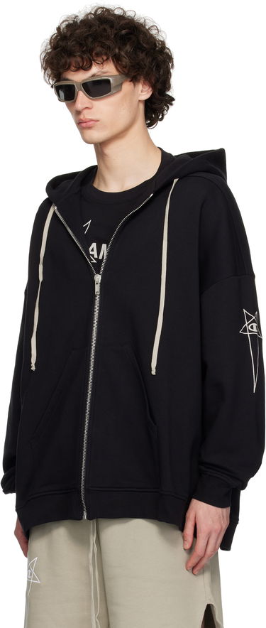 Sweatshirt Rick Owens Rick Owens Champion Edition Jumbo Jason's Zip Hoodie Sort | CM01E1663 CHFE FELPA, 3