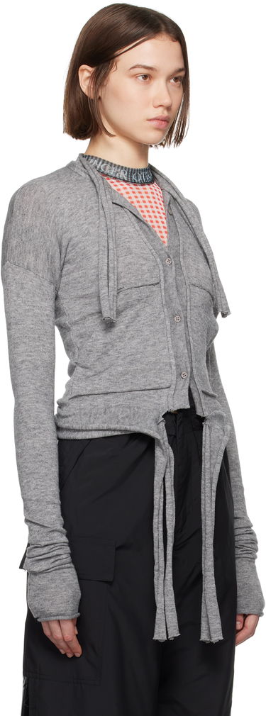 Sweater Ottolinger Ottolinger Strappy Knit Cardigan Grå | 2204020311, 1