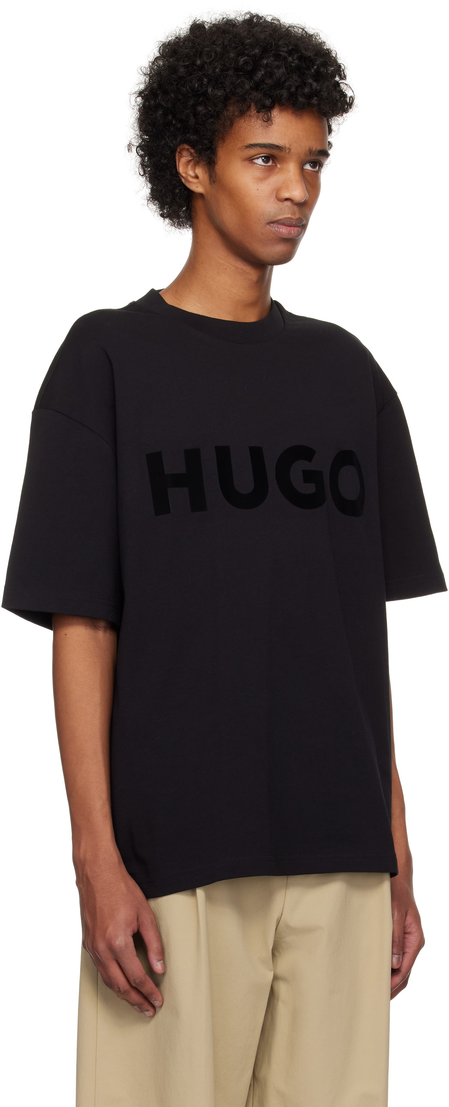 T-shirt BOSS Hugo Oversize T-Shirt Sort | 50525765, 1