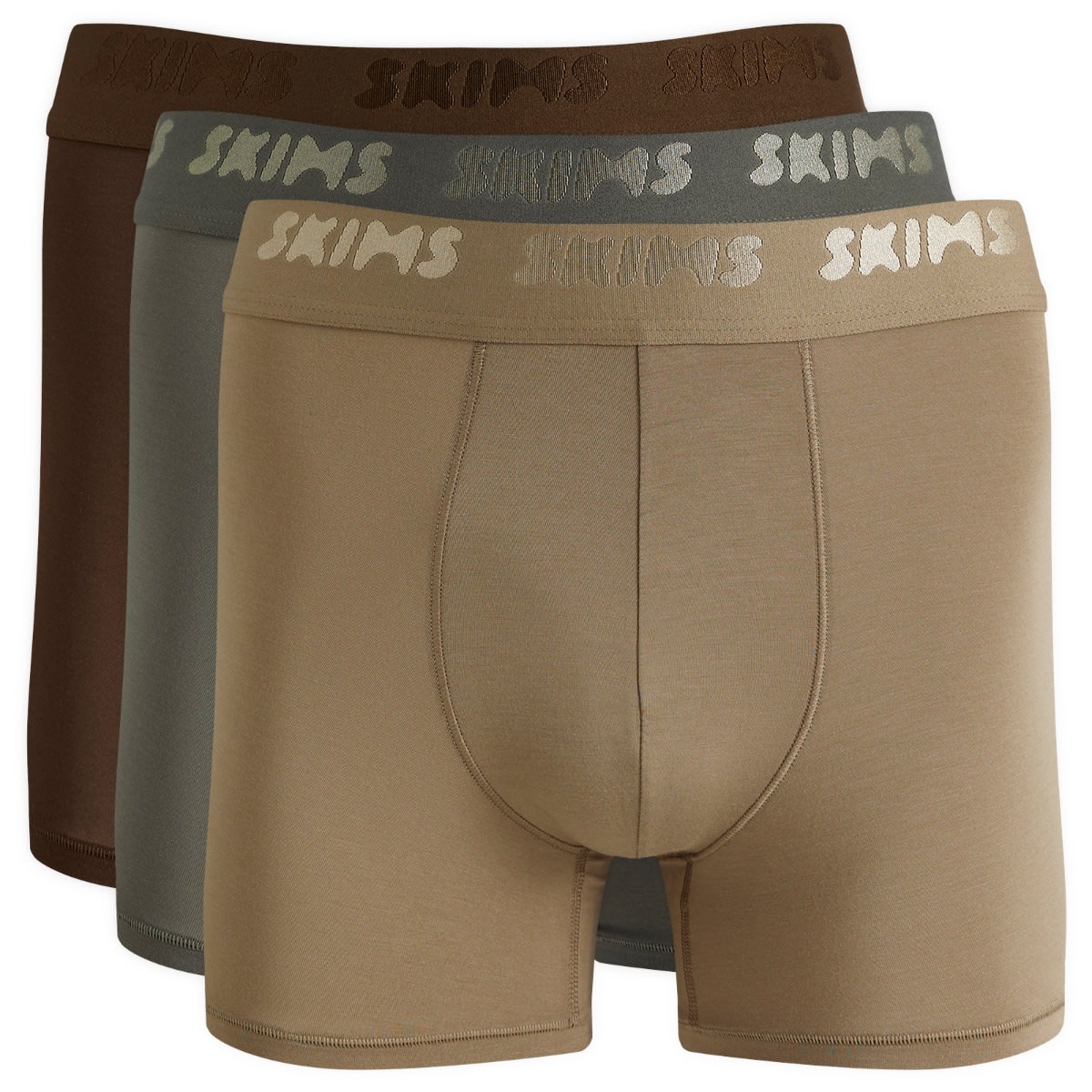 Boksere SKIMS Stretch Boxer Briefs 3-Pack Flerfarvet | BO-BBR-5628M-DS, 0