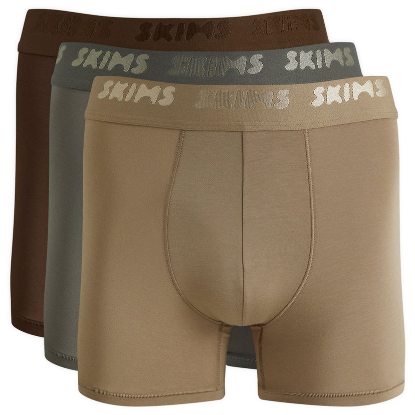 Boksere SKIMS Stretch Boxer Briefs 3-Pack Flerfarvet | BO-BBR-5628M-DS