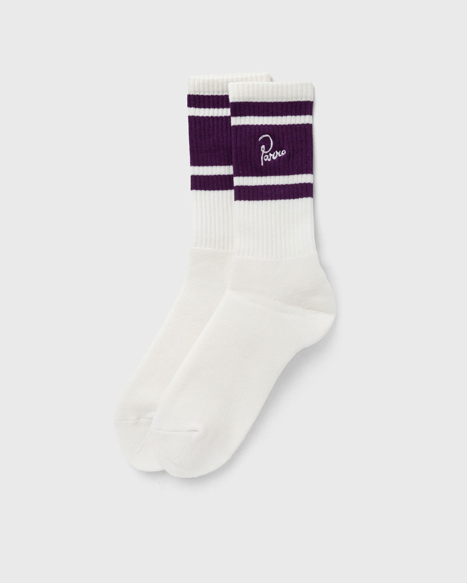 Sokker By Parra Parra Signature Striped Crew Socks Hvid | 53465, 1