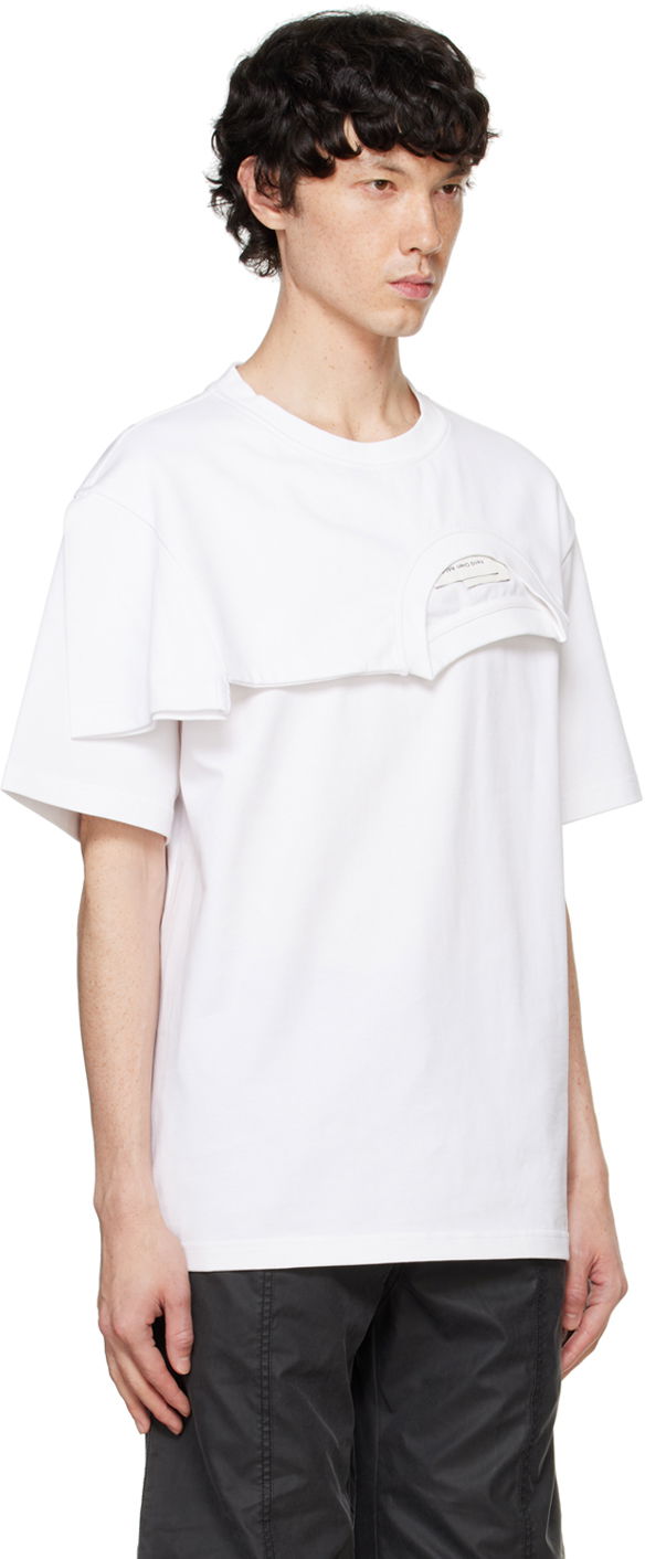 T-shirt Feng Chen Wang Feng Chen Wang Double Collar T-Shirt Hvid | FF12TSH715W, 1