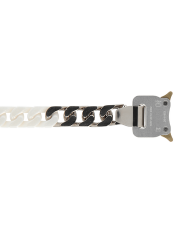 Halskæde 1017 ALYX 9SM Ceramic Buckle Chain Necklace Hvid | AAUJW0120OT01 WTH0001, 5