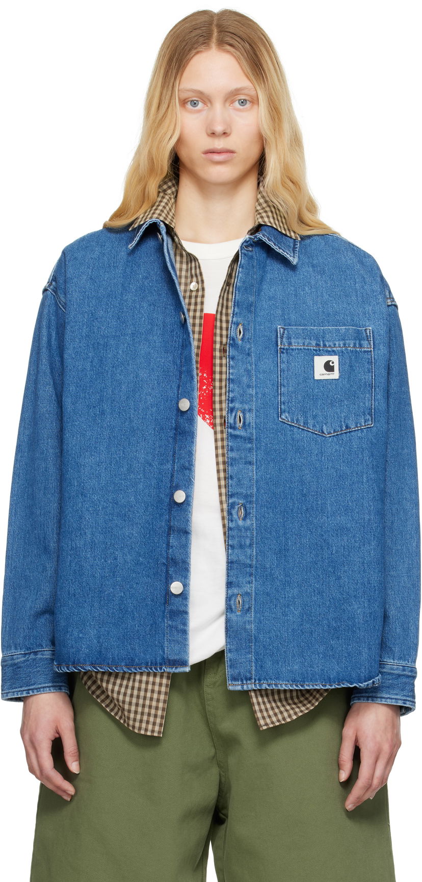Skjorte Carhartt WIP Work In Progress Alta Denim Shirt Blå | I033344 0106