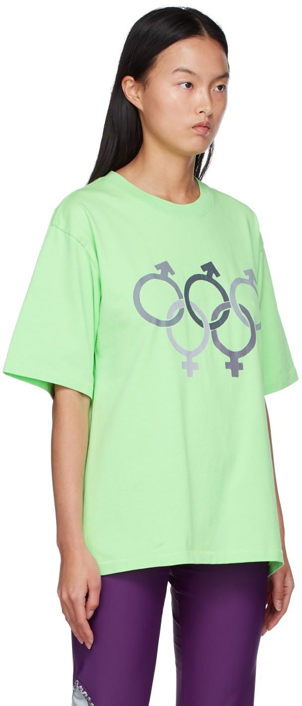 T-shirt ERL Green Olympics Sex T-Shirt Grøn | ERL04T010, 1