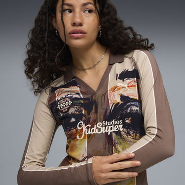 T-shirt Puma PUMA x KIDSUPER Long Sleeve T-Shirt Brun | 632369_41, 4