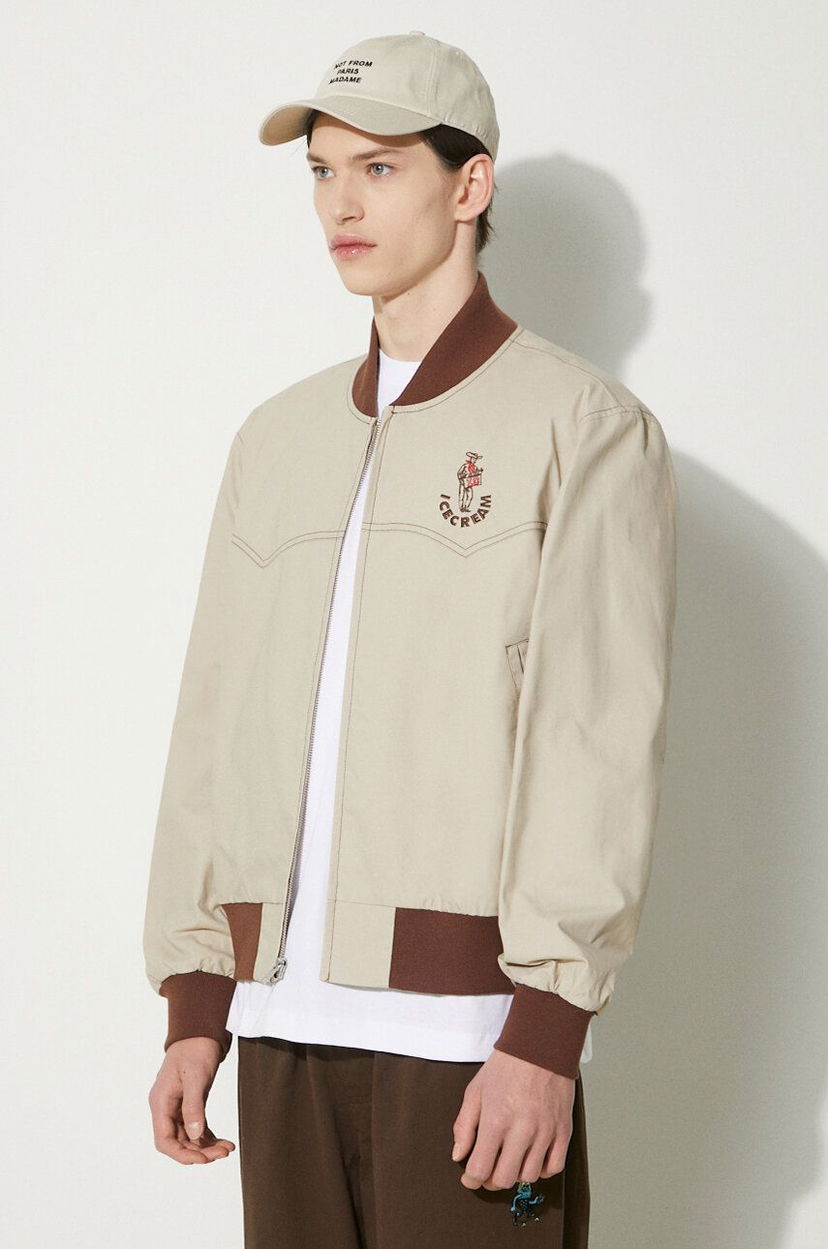 Bomberjakke BBC IceCream ICECREAM Western Bomber Jacket Beige | IC24202