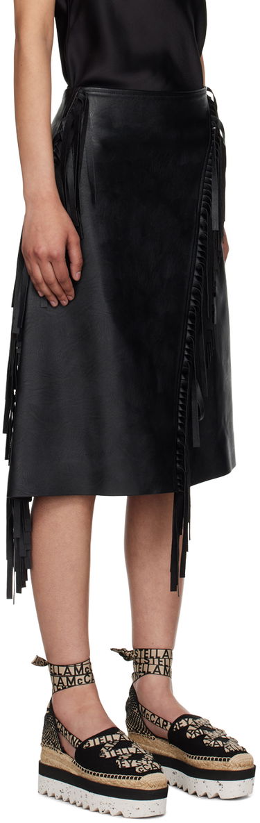 Nederdel Stella McCartney Fringe Midi Skirt Sort | 630109SJB14, 1