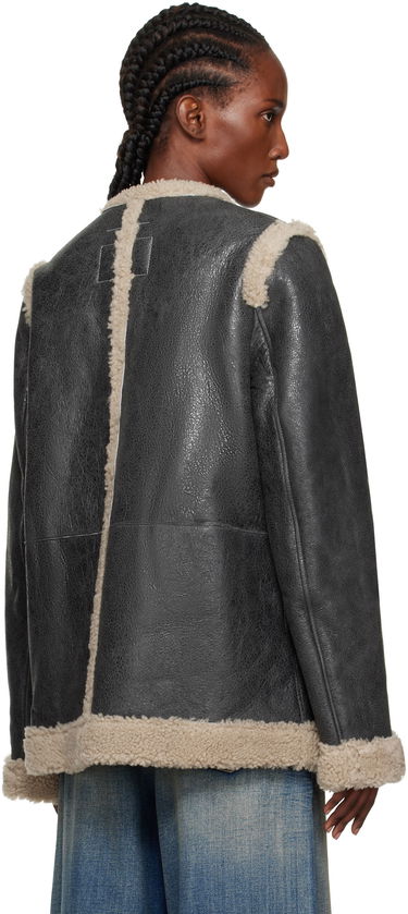 Jakke Maison Margiela MM6 Maison Margiela Sports Shearling Jacket Sort | S52AM0330 M07010, 2