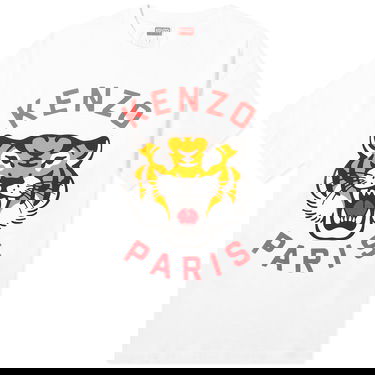 T-shirt KENZO Lucky Tiger Oversized Tee Hvid | FE58TS0064SG-02, 0
