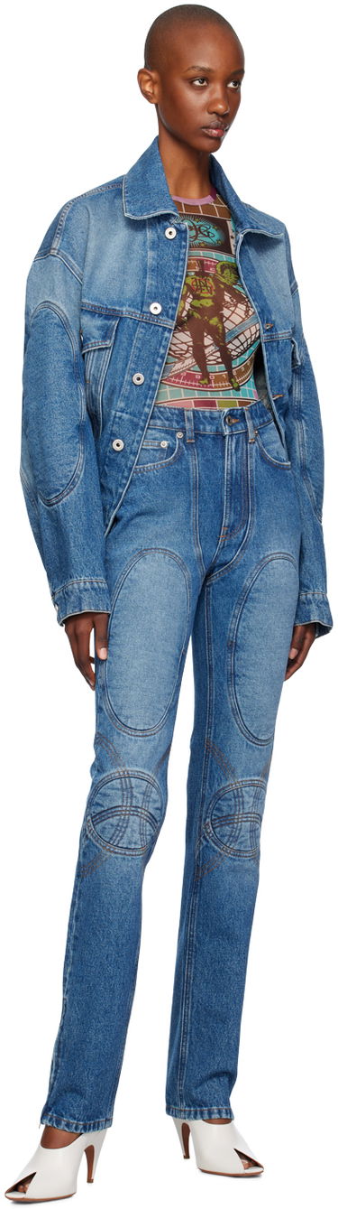 Jakke Jean Paul Gaultier Jean Paul Gaultier Lacing Denim Jacket Blå | 24/31-F-VE062LP-D013-57, 3