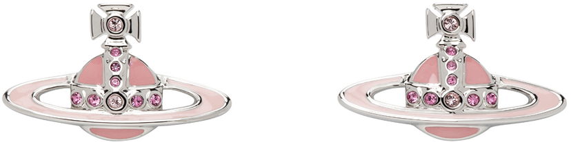 Øreringe Vivienne Westwood Small Neo Bas Relief Earrings Grå | 62010039-02P538-