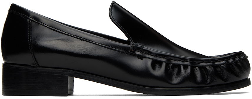 Tøj Acne Studios Acne Studios Leather Loafers Sort | BD0325-, 0