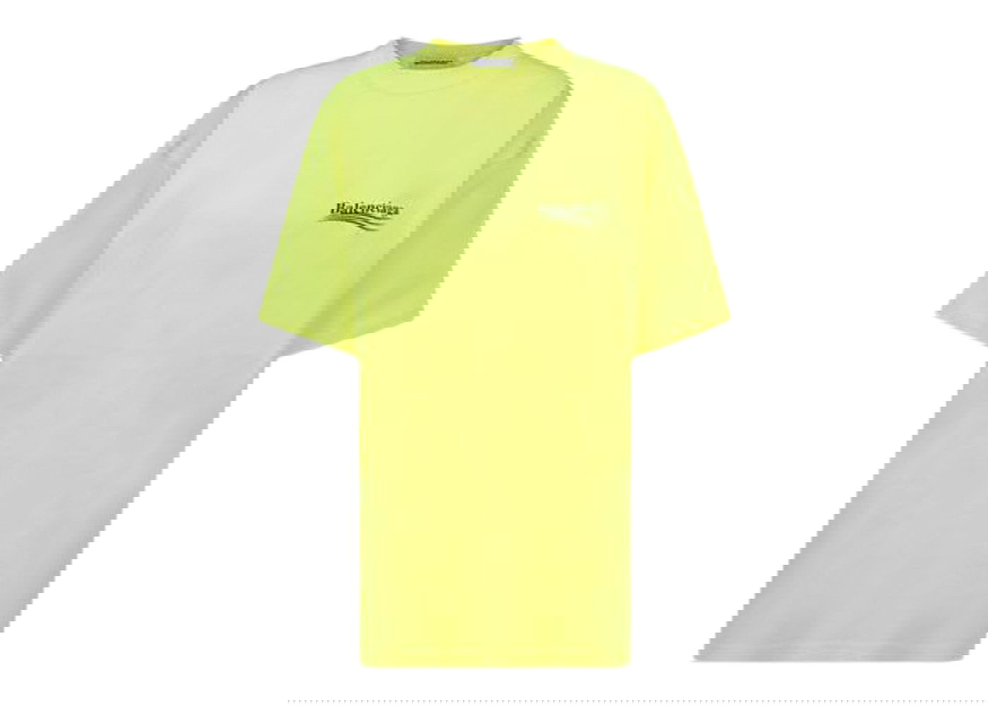 T-shirt Balenciaga Political Campaign Large Fit T-Shirt Gul | 641655TJVF77110, 0