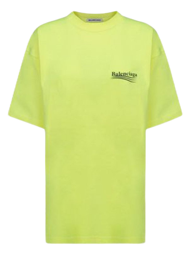 T-shirt Balenciaga Political Campaign Large Fit T-Shirt Gul | 641655TJVF77110