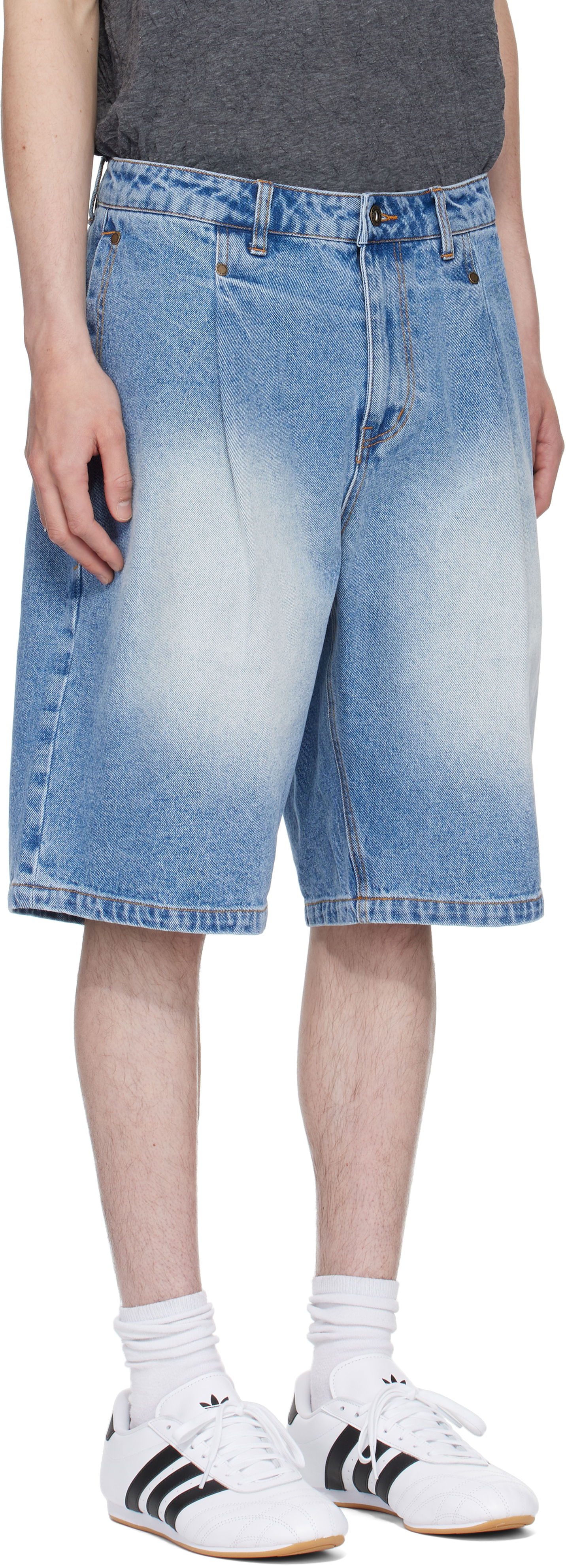 Shorts Dime Dime Pleated Denim Shorts Blå | DIME2SP2514BLU, 1